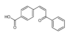 4-(3-oxo-3-phenylprop-1-enyl)benzoic acid Structure