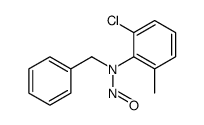 N-benzyl-N-(2-chloro-6-methylphenyl)nitrous amide结构式