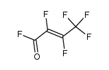 perfluoro-trans-crotonoyl fluoride Structure