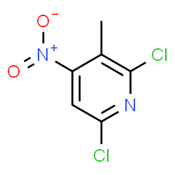 2,6-二氯-3-甲基-4-硝基吡啶结构式