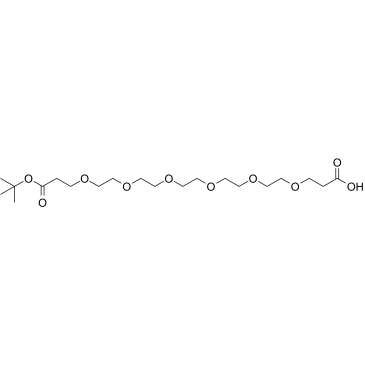 Acid-PEG6-C2-Boc结构式