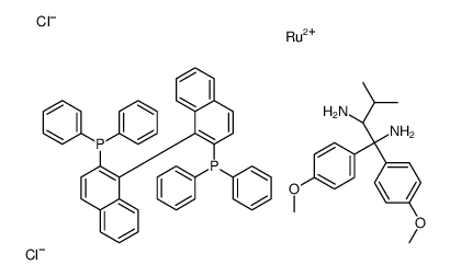 二氯[(S)-(-)-2,2''-双(二苯基膦基)-1,1''-联萘基] [(2S)-(+)-1,1-双(4-甲氧基苯基)-3-甲基-1,2-丁二胺]钌(II)二氯甲烷加合物图片