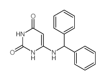 6-(benzhydrylamino)-1H-pyrimidine-2,4-dione Structure