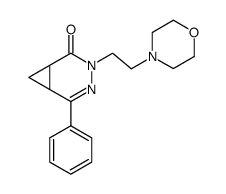 3-(2-morpholin-4-yl-ethyl)-5-phenyl-3,4-diaza-bicyclo[4.1.0]hept-4-en-2-one Structure