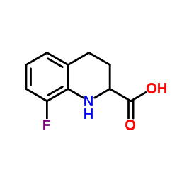 8-fluoro-1,2,3,4-tetrahydroquinoline-2-carboxylic acid Structure