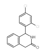 3(2H)-Isoquinolinone,1-(2,4-dichlorophenyl)-1,4-dihydro-结构式