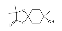 8-hydroxy-3,3,8-trimethyl-1,4-dioxaspiro[4.5]decan-2-one Structure