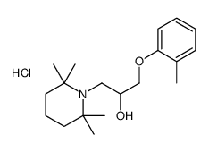 1-(2-methylphenoxy)-3-(2,2,6,6-tetramethylpiperidin-1-yl)propan-2-ol,hydrochloride Structure