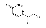 β-(Monochloroacetamido)crotonamid Structure