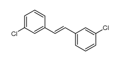 trans-1,2-bis-(3-chlorophenyl)ethene结构式