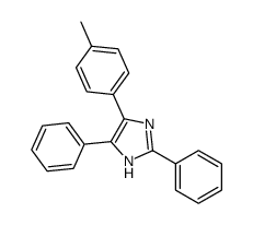 5-(4-methylphenyl)-2,4-diphenyl-1H-imidazole结构式