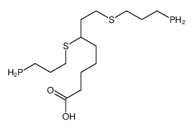 6,8-bis(3-phosphanylpropylsulfanyl)octanoic acid Structure