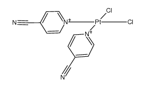 cis-{Pt(4-CN-py)2Cl2}结构式
