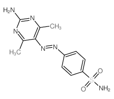 Benzenesulfonamide,4-[2-(2-amino-4,6-dimethyl-5-pyrimidinyl)diazenyl]- picture