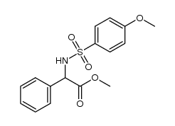 methyl 2-(4-methoxyphenylsulfonamido)-2-phenylacetate Structure