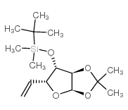 1,2-isopropylidene-3s-o-t-butyl dimethyl silyl-4-vinyl tetrahydrofuran Structure