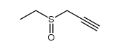 3-ethanesulfinyl-propyne Structure