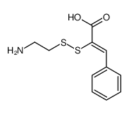 (Z)-2-(2-aminoethyldisulfanyl)-3-phenylprop-2-enoic acid Structure