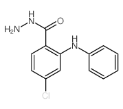 Benzoic acid,4-chloro-2-(phenylamino)-, hydrazide structure