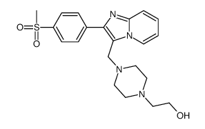 4-[[2-[p-(Methylsulfonyl)phenyl]imidazo[1,2-a]pyridin-3-yl]methyl]-1-piperidineethanol picture