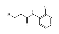 3-bromo-N-(2-chlorophenyl)propanamide结构式