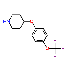 4(4-三氟甲氧基苯氧基哌啶)结构式