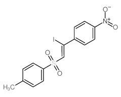 Benzene,1-[1-iodo-2-[(4-methylphenyl)sulfonyl]ethenyl]-4-nitro-, (E)- (9CI) picture