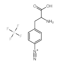 tetrafluoro-l4-borane, 4-(2-amino-2-carboxyethyl)benzenediazonium salt Structure