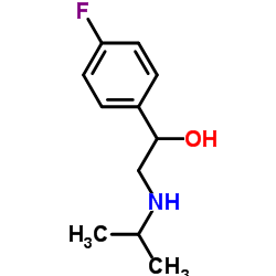 1-(4-FLUORO-PHENYL)-2-ISOPROPYLAMINO-ETHANOL结构式