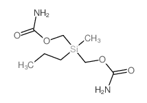 Methanol,1,1'-(methylpropylsilylene)bis-, 1,1'-dicarbamate结构式