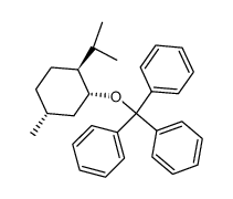 (1S,2R,4S)-1-isopropyl-4-methyl-2-trityloxy-cyclohexane Structure