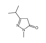 2,4-Dihydro-5-isopropyl-2-methyl-3H-pyrazol-3-one结构式