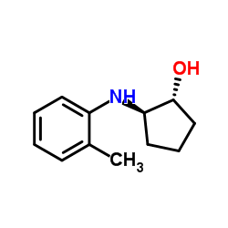 Cyclopentanol, 2-[(2-methylphenyl)amino]-, (1R,2R)-rel- (9CI) Structure