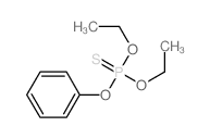 Phosphorothioic acid,O,O-diethyl O-phenyl ester Structure