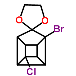 1'-Bromo-4'-chlorospiro[1,3-dioxolane-2,9'-pentacyclo[4.3.0.02,5.03,8.04,7]nonane] Structure