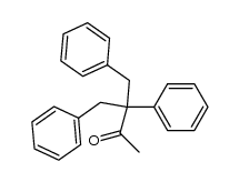 3-Benzyl-3,4-diphenylbutan-2-one Structure