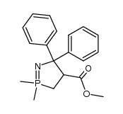 2,2-dimethyl-5,5-diphenyl-4,5-dihydro-3H-2λ5-[1,2]azaphosphole-4-carboxylic acid methyl ester Structure