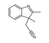 (2,3-dimethyl-3H-indol-3-yl)-acetonitrile结构式