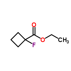 Cyclobutanecarboxylicacid,1-fluoro-,ethylester structure