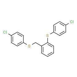 1-[(4-CHLOROPHENYL)SULFANYL]-2-([(4-CHLOROPHENYL)SULFANYL]METHYL)BENZENE structure