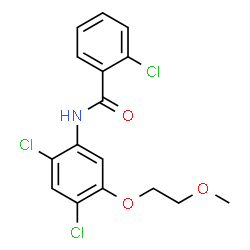 2-CHLORO-N-[2,4-DICHLORO-5-(2-METHOXYETHOXY)PHENYL]BENZENECARBOXAMIDE structure