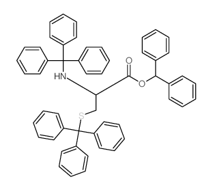 L-Cysteine,N,S-bis(triphenylmethyl)-, diphenylmethyl ester structure