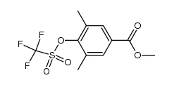 Methyl 3,5-Dimethyl-4-(((Trifluoromethyl)Sulfonyl)Oxy)Benzoate Structure