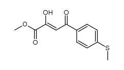 methyl (2Z)-2-hydroxy-4-(4-methylthiophenyl)-4-oxobut-2-enoate Structure