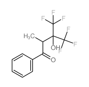 1-Butanone,4,4,4-trifluoro-3-hydroxy-2-methyl-1-phenyl-3-(trifluoromethyl)- Structure