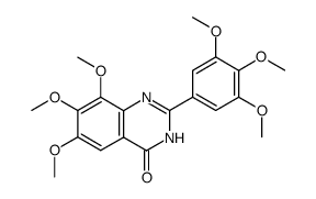 4(1H)-Quinazolinone,6,7,8-trimethoxy-2-(3,4,5-trimethoxyphenyl)- (9CI) structure