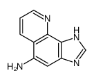 (9ci)-1H-咪唑并[4,5-h]喹啉-5-胺结构式