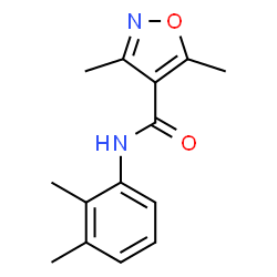 N-(2,3-DIMETHYLPHENYL)-3,5-DIMETHYL-4-ISOXAZOLECARBOXAMIDE结构式