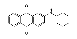 2-(cyclohexylamino)anthracene-9,10-dione结构式