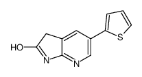 5-(thiophen-2-yl)-1H-pyrrolo[2,3-b]pyridin-2(3H)-one结构式